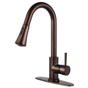 Gourmetier Single Handle Faucet with Pull Down Spout Oil Rubbed Bronze - Kingston Brass - 1 of 4
