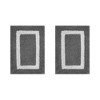 Hotel Bath Rug 100% Premium Cotton Tufted Weave Two Tone Reversible 2 Piece Bathroom Rug Set, Super Soft & Water Absorbent, Machine Washable Bathmat - 2 of 4