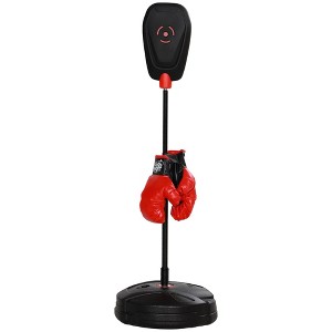 DSVIMOY Punching Bags Punching Bag with Stand, Boxing Gloves for 5 to 10 Year Old, Adjustable Kids Boxing Bag, Black, 13.40"*13.40"*48.80" - 1 of 4