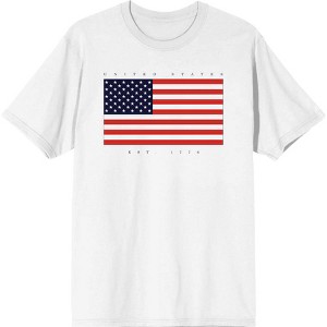 Americana United States Est 1776 Men's Crew Neck Short Sleeve Tee - 1 of 2