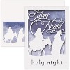 Masterpiece Studios 10-Count Boxed Laser Cut Holiday Cards With Coordinating Envelopes, 5" x 7", Silent and Holy Night (936800) - 2 of 2
