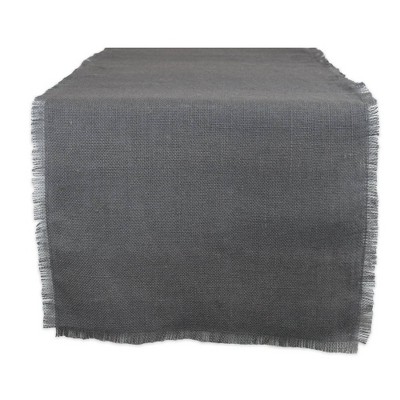 48" x 15" Jute Table Runner Gray - Design Imports