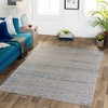 Hauteloom Tambac Blue & Gray Washable Area Rug - 2 of 4