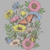 Junior's Lost Gods Nature and Butterflies Oversized T-Shirt - image 2 of 2