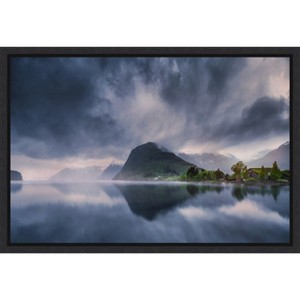 Amanti Art Hornindalsvatn II by Juan Pablo de Canvas Wall Art Print Framed 23-in. x 16-in. - 1 of 4