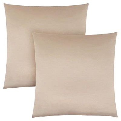 Monarch Specialties Pillows Set Of 2 18 X 18 Square Insert Included Decorative Throw Accent Sofa Couch Bedroom Polyester Hypoallergenic Gold Modern