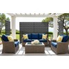SpassWay 47" x 72" Black Metal Garden Trellis Privacy Screen Indoor Outdoor Room Divider Lattice Panel - 2 of 4