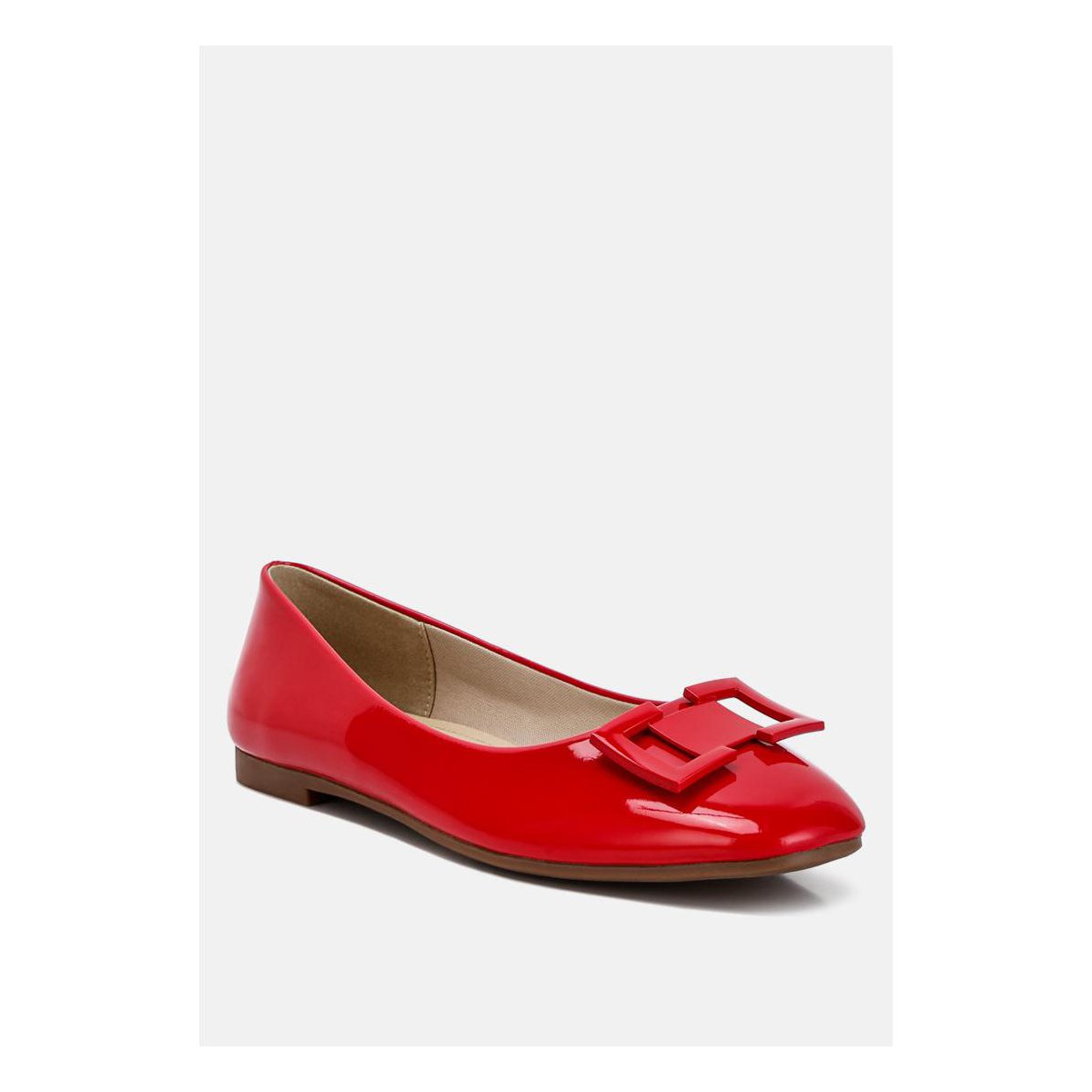 Обувь London Rag Womens Nek Embellished Flat Ballerinas 6 — фото 7