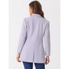 INSPIRE CHIC Women's Notched Lapel Single Breasted Outwear Fall coat - 4 of 4
