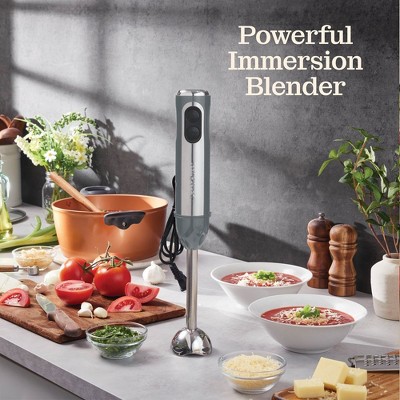 500 Watt Gray Stainless Steel Immersion Blender with Turbo Mode