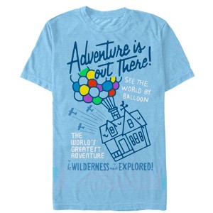Men's Up See the World by Balloon T-Shirt - 1 of 3