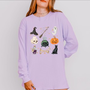 Simply Sage Market Halloween Chart Stars Garment Dyed Long Sleeve - 1 of 3