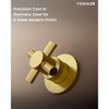 YAWWALK Double-Handle Wall Mount Roman Tub Faucet  (Valve Included) - 3 of 4