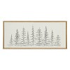 Kate & Laurel All Things Decor 18"x40" Minimalist Evergreen Trees Sketch Framed Canvas by The Creative Bunch Studio Bright Gold - image 2 of 4