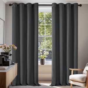 Deconovo Grommet Blackout Curtains, 2 Panels, OEKO-TEX Certified - 1 of 4