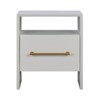 TOV Furniture Libre 27"H Modern Style Acacia Wood Nightstand in White - 3 of 4