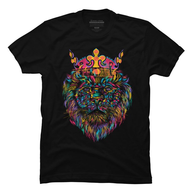 Men's Design By Humans Bright Like A King Lion By DBHOriginals T-Shirt, 1 of 3