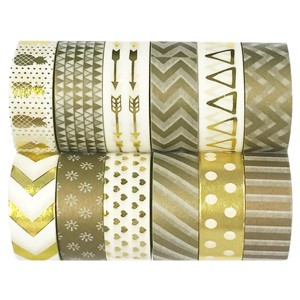 Wrapables Washi Tapes Decorative Masking Tapes, Set of 12 - 1 of 4