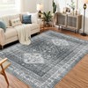 Area Rug, Washable Living Room Carpets, Ultra-Thin Bedroom Carpets, Foldable Low-Pile Doormats, Kitchen Carpets with Non-Slip Base - 3 of 4