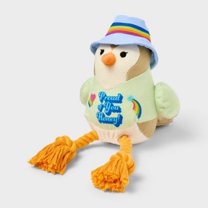 Pride 5.5" Paloma Bird Dog Rope Plush Toy - 1 of 3
