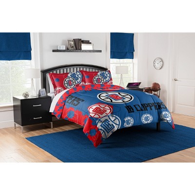 Nba Los Angeles Clippers Hexagon Comforter Set - Full Queen : Target