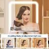 Coucheta White Makeup Vanity Set with LED Mirror & Stool - 35.4" Dressing Table, USB Outlets, 3 Lighting Modes, Storage Drawers - 4 of 4