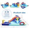 Aukfa 10-in-1 Castle Inflatable Water Park, Dual Slides, Climbing Wall, Splash Pool, Water Cannon, Soccer Goal & Blower for Indoor - 4 of 4