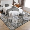Area Rug, Rugs for Living Room, Washable Rug, Vintage Rugs for Entryway, Traditional Floor Cover, Thin Carpet, Kitchen Distressed Non Slip Mat - 2 of 4
