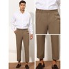 Lars Amadeus Men's Slim Fit Pleated Front Solid Business Dress Pants - 4 of 4