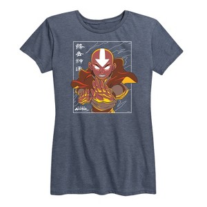 Women's - Avatar: The Last Airbender - Avatar State Aang Short Sleeve Graphic T-Shirt - 1 of 4