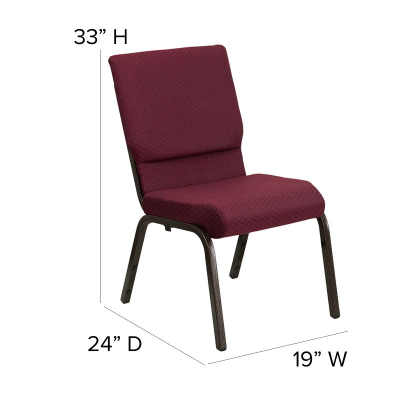 Emma and Oliver 18.5"W Stacking Church/Reception Guest Chair, 4 of 11