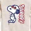 Boys' - Peanuts - Graffiti Snoopy Graphic Long Sleeve Fleece Sweatshirt - 2 of 4