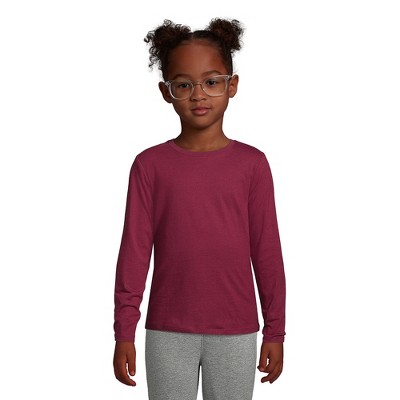 Lands' End School Uniform Kids Long Sleeve Essential T-shirt