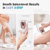 IPL Hair Removal Device for Women & Men with Ice-Cooling, Painless At-Home Laser Hair Remover for Full Body & Bikini, Rose Gold - 2 of 4