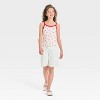 Girls' Lace Trim Pointelle Tank Top - art class™ - 3 of 3