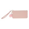 Unique Bargains Rhombus Wristband Plush Pom Zip Coin Purse Wallet 1 Pc - 4 of 4