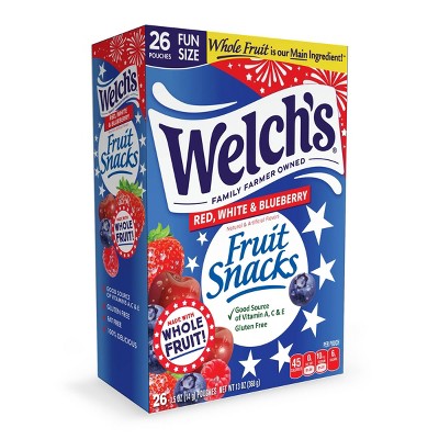 Welch's Fruit Snacks Red, White and Blueberry - 13oz/26ct