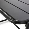 Modern Metal Outdoor End Table, Matte-Finished Patio Side Table for Outside, 20.5" Wide Rectangle Patio End Table -Christopher Knight Home - 2 of 4