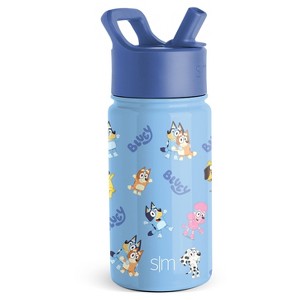 14oz Stainless Steel Summit Kids Water Bottle with Straw - Simple Modern - 1 of 3