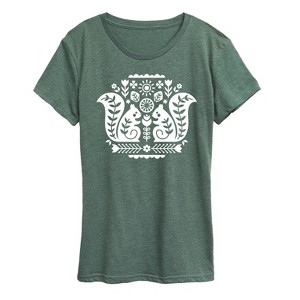 Women's - Instant Message - Scandinavian Squirrels Short Sleeve Graphic T-Shirt - 1 of 4