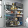 Karl Home Heavy Duty Storage Adjustable Metal Shelves Wire Shelving Unit With Wheels 1200LBS NSF - 2 of 4