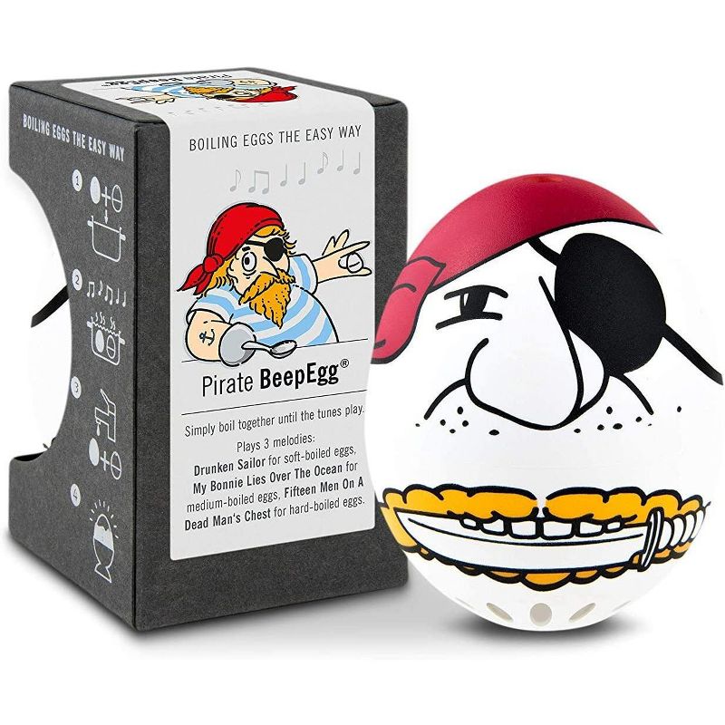 Brainstream Pirate BeepEgg Singing and Floating Egg Timer, Pirate, 1 of 7