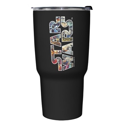 Star Wars Classic Logo Stainless Steel Tumbler w/Lid - White - 27 oz.