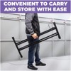 Liquid Stands Piano Keyboard Stand - X Style Adjustable & Portable Sturdy Music Stand - Fits 54-88 Key Electric Pianos - Double Braced Foldable Stand - 4 of 4