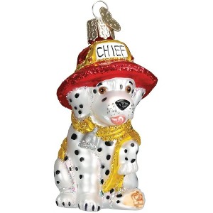 Old World Christmas Blown Glass Ornament for Christmas Tree, Dalmatian Pup - 1 of 3