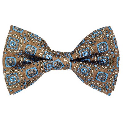 brown, teal blue and gold
