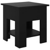 vidaXL Coffee Table Black 15.7 in.x15.7 in.x16.5 in. Engineered Wood - 2 of 4