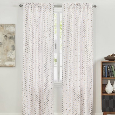 VCNY Home Dots Glow in the Dark Rod Pocket Curtain Panel Pair
