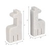 Decorative Marble Giraffee Bookends - Stylish Book Accessories for Home Library, Bookshelf, Office Spaces, or Desk Decoration - Set of 2, 7", White - 4 of 4
