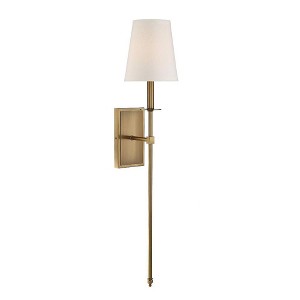 Savoy House Monroe 1 - Light Wall Light in  Warm Brass - 1 of 1